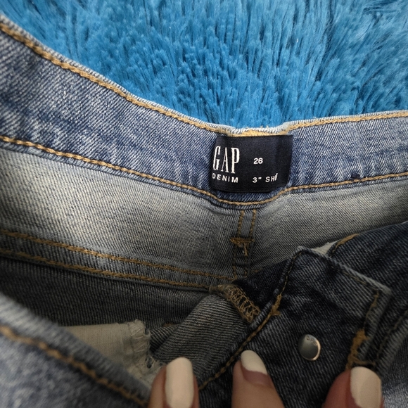 Gap Floral Embroidered Denim Womens Shorts Size 26 - Picture 5 of 9